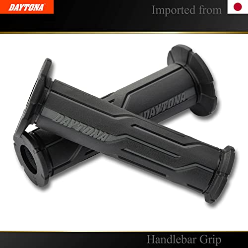 DAYTONA Universal 7/8" Motorcycle Handlebar Grips for Stylish and Comforting Long Rides (Geometric) (Gray) - color: Gray