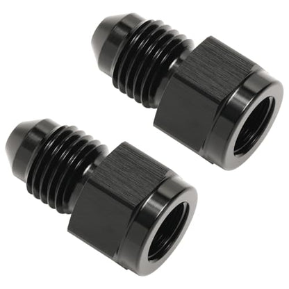 1/8 NPT Female to 4AN Male Flare Expander Fitting Adapter Aluminum Black, Pack of 2 - color: Black - 2pcs, size: 1/8 NPT Female to 4AN Male