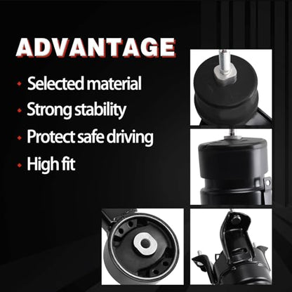 Engine Motor and Transmission Mount Kit Compatible with 2007 2008 2009 2010 2011 2012 ES350 3.5L V6 AUTO 4PCS OE: A42040 A62036HY A62060 A4288 - size: 2007-2012 ES350 3.5L