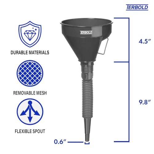Automotive Flex Funnel with Hose (Grey) - color: Grey