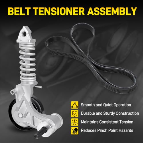 Belt Tensioner Assembly With Pulley & Serpentine Belt #55565236