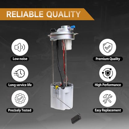Fuel Pump Compatible with GMC Sierra 1500 2010-2013, Chevy Silverado 1500 2010-2013 V8 4.8L 5.3L 6.2L Replace E4005M FG1057 with Pressure Sensor and Seal Ring - color: E4005M