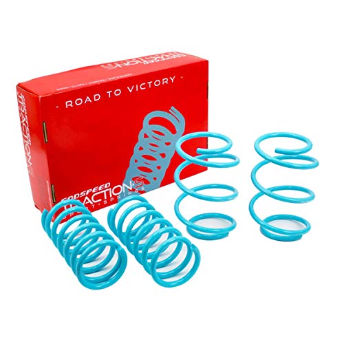 Godspeed LS-TS-NN-0017 Traction-S Performance Lowering Springs, Reduce Body Roll, Improved Handling, Set of 4, compatible with Nissan Maxima (A35) 2009-14