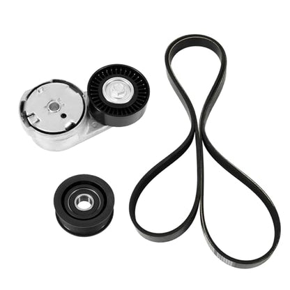 Engine Drive Belt Tensioner Idler Pulley Serpentine Belt Drive Kit Fit for Chrysler 200 Town & Country, Dodge Avenger Grand Caravan Journey, 3.6L V6, 2011-2019 - Replace 90K-39282D