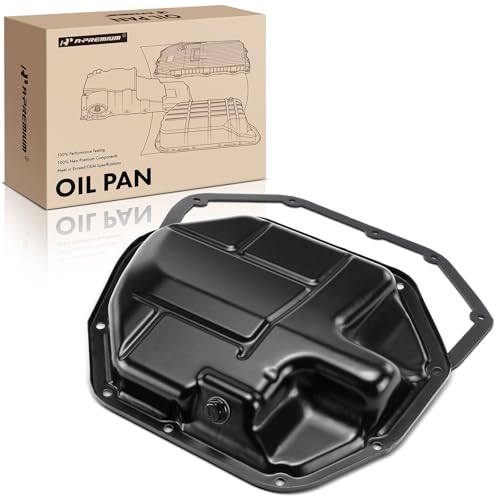 A-Premium Lower Engine Oil Pan Sump with Drain Plug & Gasket