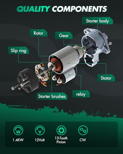 SCITOO Starter Fit For Ford F-150 2017 3.5L HL3T11000AB - style: HL3Z11002A