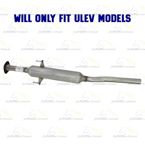Exhaust Resonator Pipe Compatible for 2002-2006 Toyota Camry 2.4L | Stainless Steel | Northeastern Exhaust | Free Gaskets, Hangers, Clamp, and Bolt Kit Included