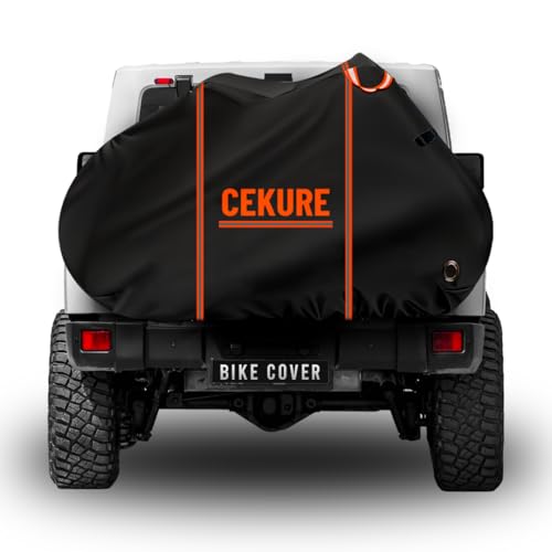 1-2 Bike Cover for Transport on Rack, Heavy Duty 600D Accident Proof Design - size: 82x38x47 inches (Transport)