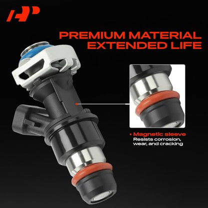 A-Premium 8-Pack 4 Holes Fuel Injectors Compatible with Chevrolet, GMC