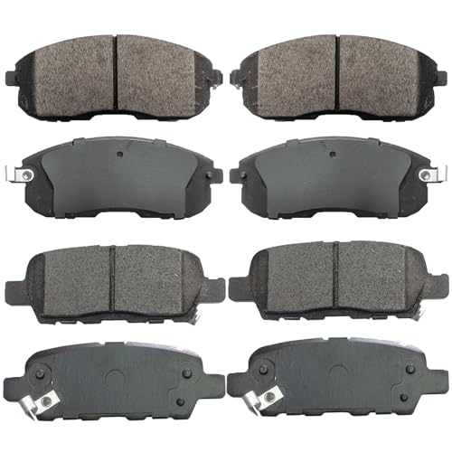 D815 D905 Ceramic Brake Pads Kit - Replacement For Nissan Juke, Sentra, Infiniti G35, 350Z, Altima - style: D815+D905