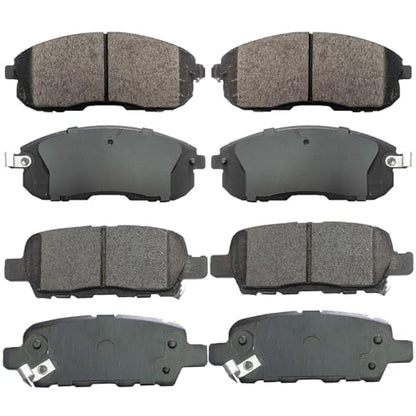 D815 D905 Ceramic Brake Pads Kit - Replacement For Nissan Juke, Sentra, Infiniti G35, 350Z, Altima - style: D815+D905