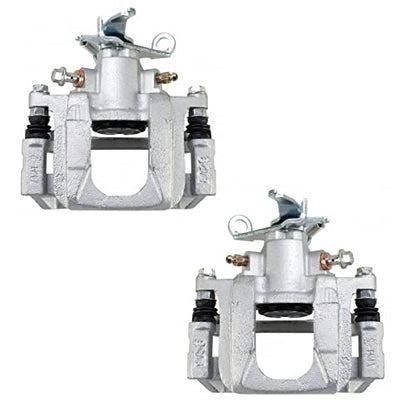 TRQ Rear Brake Caliper Set Zinc Coated Brackets Hardware - color: Replacement, size: CLA31941