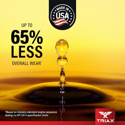 TRIAX Fleet Ultra ESP 10W-30 API CK-4 Licensed Synthetic Blend, Moly and Boron Performance Boosted, Heavy Duty Diesel Engine Oil, Compatible with Volvo, Mack, Cummins, DD (5 Gallon)
