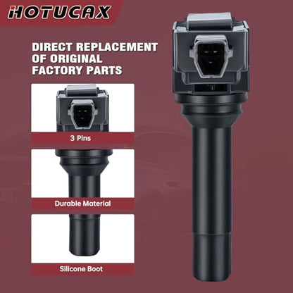 UF747 Ignition Coils & Spark Plugs Tune Up Kit, 4 Pack - size: UF747 & Spark Plugs