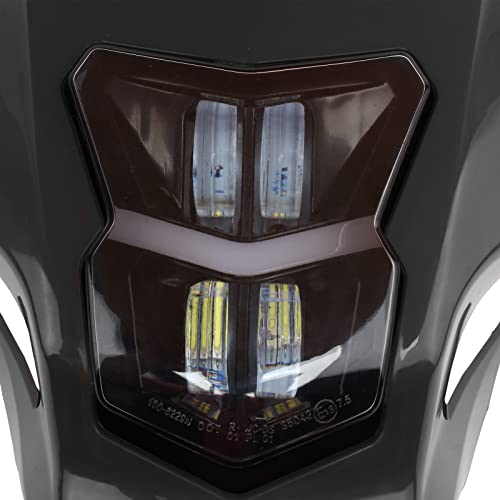 Dirt Bike Headlight,Universal Motorcycle LED Headlight Kit For Dirt Pit Bike Enduro Like CRF XR CR Led Lights-Headlamp For CRF450L 2019 2020 CRF450XR 2019 2020 - color: black