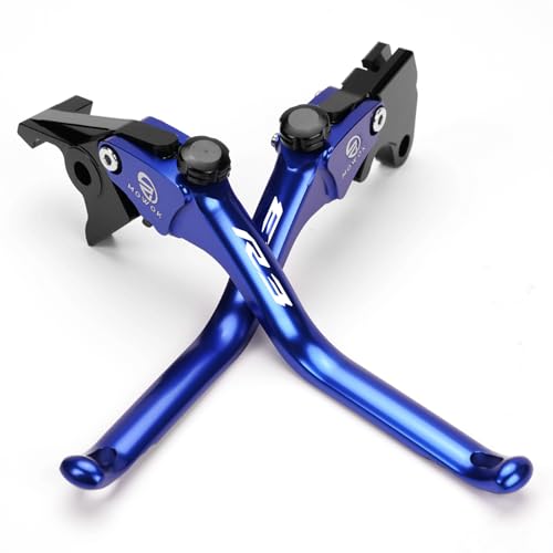 MOWOK Fit for Yamaha R3 YZFR3 Adjustable Brake Clutch Levers - color: Blue