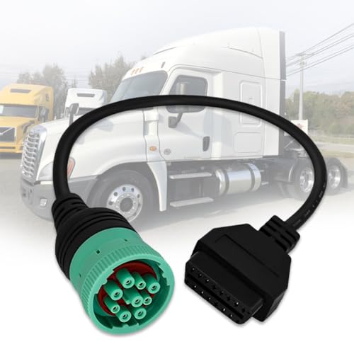 9 Pin to 16 Pin OBD2 Adapter Cable for Heavy Duty Trucks - style: J1939 9pin