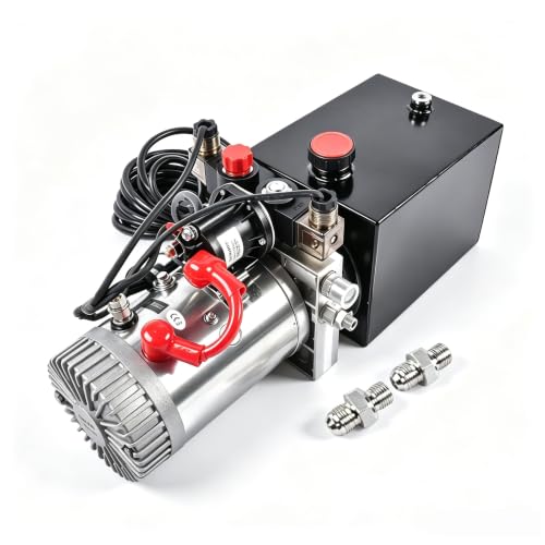 12V 유압 파워 유닛 펌프, 4쿼트 이중 작동 - color: 더블 액팅, size: 4 Quart
