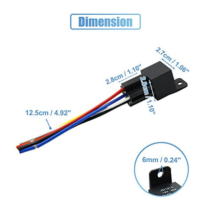 uxcell for JD-1914 5pcs DC 12V 40A Universal Car Relay Switch