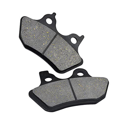 AHL Semi-metallic Front & Rear Brake Pads Set for Harley 2000-2007 FXST Softail Standard，2000-2007 FXSTB Night Train，2001 2002 2003 2004 2005 2006 FXSTBI Night Train