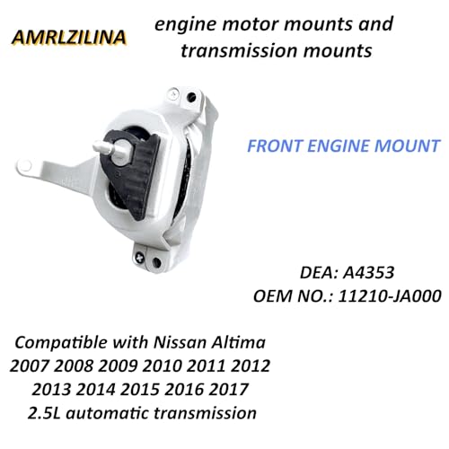 Engine Motor Transmission Mount Kit for Nissan Altima 2007-2017 - size: Nissan Altima 2007-2017 2.5L automatic