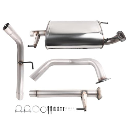 Stainless Steel Exhaust Muffler Pipe System Replacement Kit - size: 2007-2014 FJ Cruiser 4.0L V6