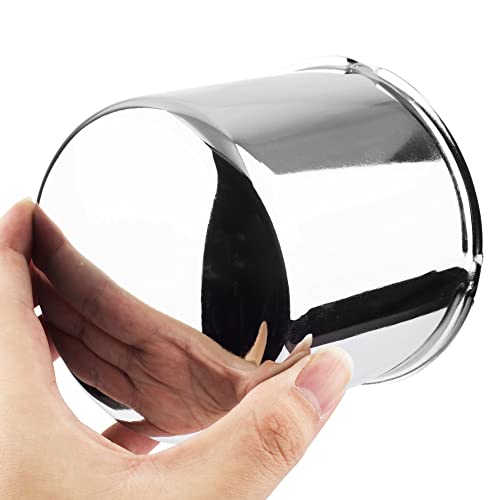 RTrhinoTuning 4PCS 4.25" Push Through Wheel Center Caps for Truck Trailer Wheel Rim Covers, 4.25" Hub, 4.33" Tall Hubcap - color: Chrome, size: 4.25" Center Hole, 4.29" Height