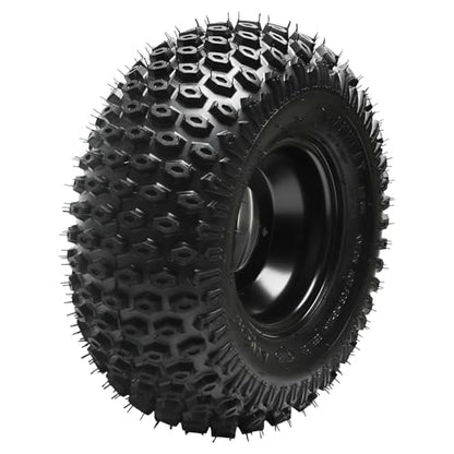 4pcs 7 inch Tubeless Wheels 4 Lug Wheel 110mm Bolt Pattern 16x8-7 ATV Wheel Tires Rims 200/55-7 16x8.00-7 16x8x7 Go-Kart Tires 4 PR for Taotao Buggy Quad Bike Golf Cart Mini Bike Off Road 4PR