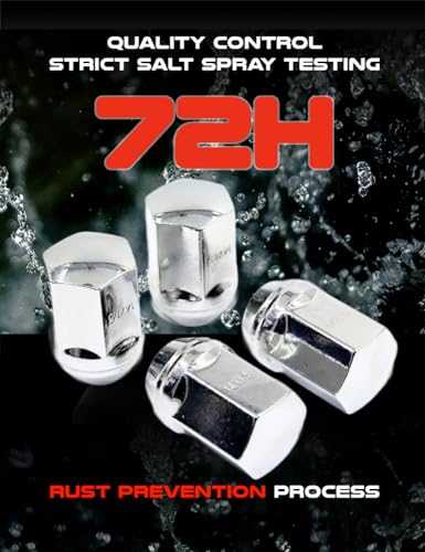 Set of 20 Veritek 14x1.5mm Chrome 7/8 22mm Hex Duplex Acorn OEM Style 1.5 Inch 38.5mm Lug Nuts for Factory Wheels