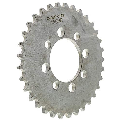 NICHE Drive Sprocket Chain Combo for Kawasaki KLX110 Suzuki DRZ110 Front 14 Rear 33 Tooth 420VM-X X-Ring 86 Links - size: X-Ring Chain