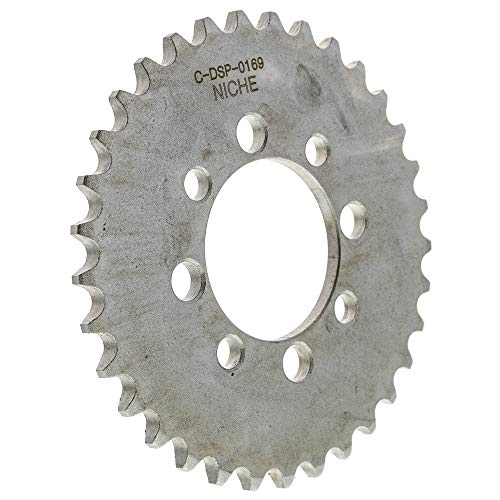 NICHE Drive Sprocket Chain Combo for Kawasaki KLX110 Suzuki DRZ110 Front 14 Rear 33 Tooth 420HZ Standard 86 Links - size: Standard Chain