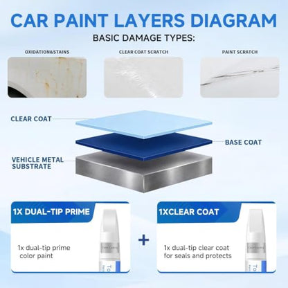 Black/Magnetic Black Pearl G41 for NISSAN Touch Up Paint Kit, Exact Match Touch Up Paint with 2K Clear Coat, Professional Scratch and Chip Repair - color: Black/Magnetic Black Pearl