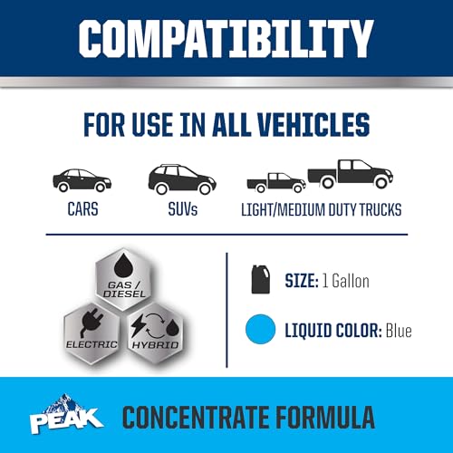 PEAK OET Extended Life Blue Concentrate Antifreeze/Coolant for Asian Vehicles, 1 Gal. (Pack of 2) - size: Concentrate (Pack of 2)