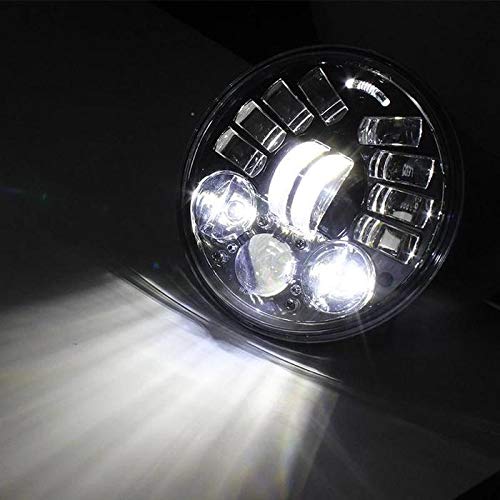 Eagle Lights 5.75 inch LED Motorcycle Headlight Kit with Integrated Turn Signals for VTX with Bracket and Hardware - Plug and Play fits 2002-2008 VTX 1800, VTX 1300 - color: LED Headlight and Turn Signals