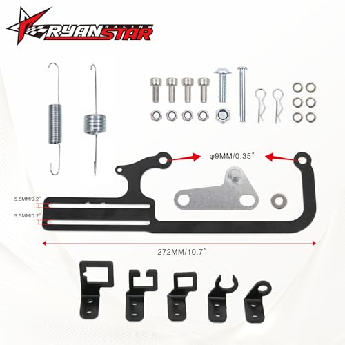 RYANSTAR RACING 304147 Carburetor Throttle Cable Mount Compatible TH350