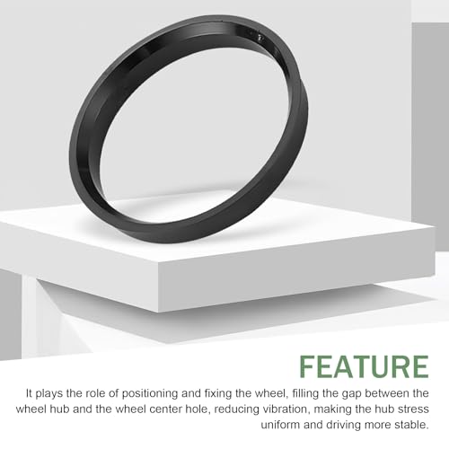 4 PCS Hub Centric Rings, 60.1mm ID to 73.1mm OD Plastic Hubrings for Fill Gaps to Eliminate Vibration, Universal for Cars, SUVs, Sedans with 60.1mm Vehicle Hubs & 73.1mm Wheel Centerbore