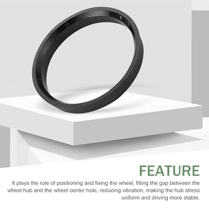 4 PCS Hub Centric Rings, 60.1mm ID to 73.1mm OD Plastic Hubrings for Fill Gaps to Eliminate Vibration, Universal for Cars, SUVs, Sedans with 60.1mm Vehicle Hubs & 73.1mm Wheel Centerbore