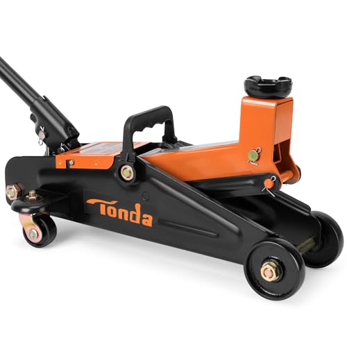 TONDA Floor Jack, 3,800 lb Hydraulic Car Jack, 4.9"-11.8", Black - color: 2T Black