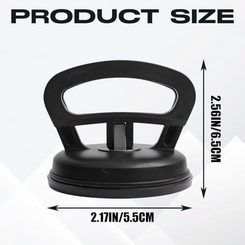 2PCS Car Dent Puller, Dent Remover Tool for Car, Suction Cup Car Dent Puller Kit with Handle, Auto Body Small Dent Remover Puller for Phone Screen Removal, Objects Moving and Lifting (Black) - color: Black