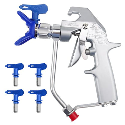 246240 Airless Paint Spray Gun High Pressure 5000PSI with Reversible 517 Nozzle Tip Guard for Airless Paint Gun Sprayer ZT SR Plus