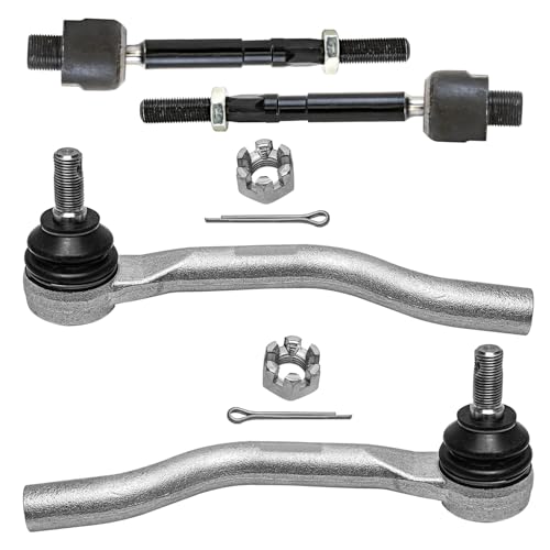 Detroit Axle - 2.4L FWD Front Tie Rods for Honda Accord Acura ILX - size: 4S50344/group