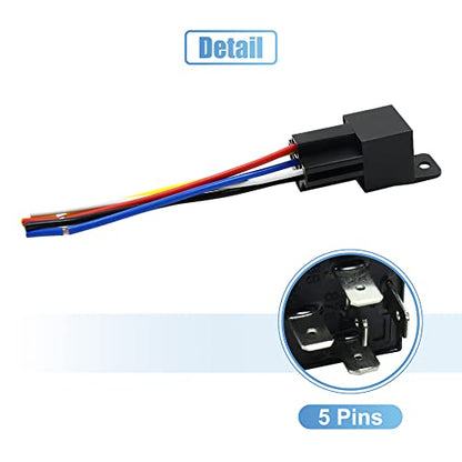 uxcell for JD-1914 5pcs DC 12V 40A Universal Car Relay Switch