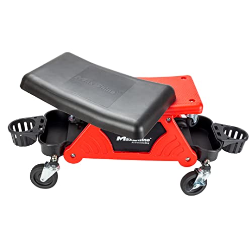 Maxshine Detailing Creeper Seat with Built-in Storage – 2-in-1 Modular Rolling Garage Stool with Tool Tray – Mechanic Shop Seat for Car Detailing, Polishing, Repairs & Auto Care - size: Detailing Creeper