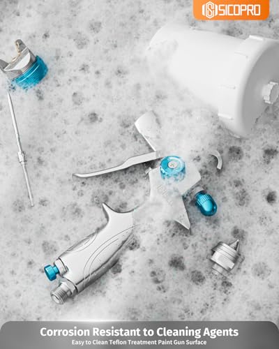 HVLP Spray Gun, Automotive Paint Gun, Spray Gun for Painting - color: Blue