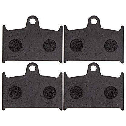 NICHE Front Rear Brake Pad Set for Triumph T2020393 T2020245 Semi-Metallic - size: Semi-Metallic