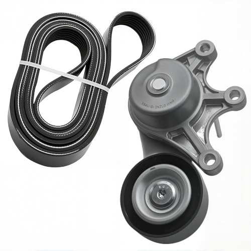 Serpentine Belt Tensioner Assembly and Drive Belt Kit For BMW X1 X3 X4 Z4 - size: 90K-39191