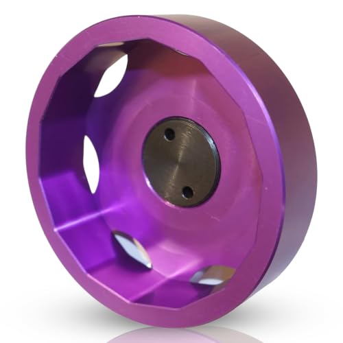 2 Stage 64mm Oil Filter Wrench | 6061-T6 Aluminum Purple Tool - size: Socket 64mm