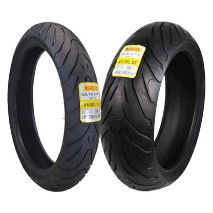 Pirelli Angel ST Motorcycle Tire Set 120/70ZR17 58W & 190/50ZR17 73W - size: 120/70ZR17 190/50ZR17