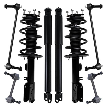 Detroit Axle - Front 8pc Struts Kit for 2011-2013 Ford Explorer AWD 3.5L - size: 8AQS47062/Big Kit