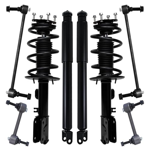 Detroit Axle - Front 8pc Struts Kit for 2011-2013 Ford Explorer AWD 3.5L - size: 8AQS47062/Big Kit